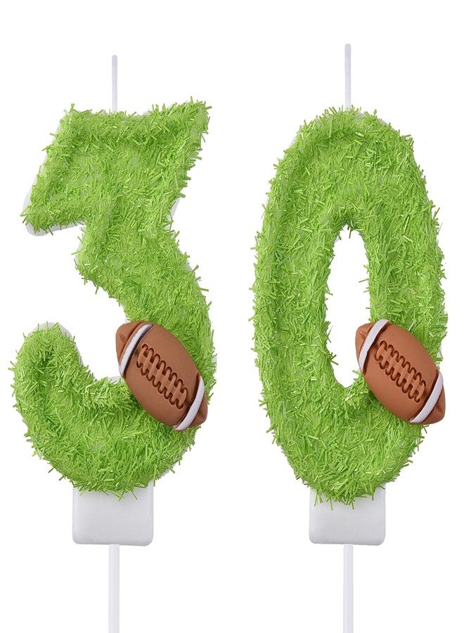 VSHILI 30 Birthday Candles, 30th Cake Candles, Green Happy Birthday Number 30 Candles Cake Topper Decorations for Party Men Women - Image 1